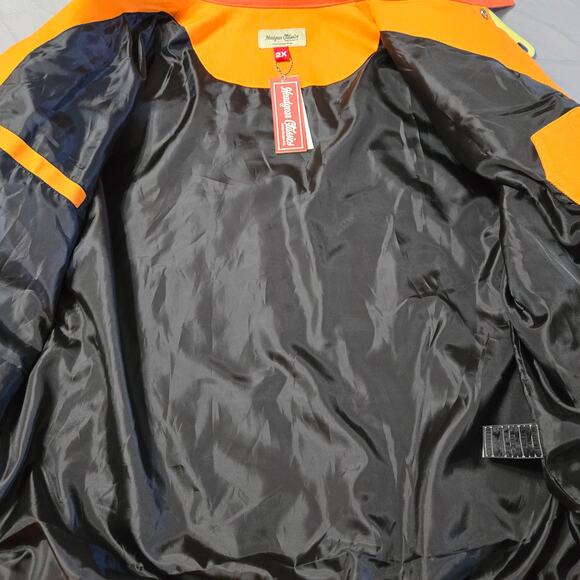 HeadGear Classics Nostalgia Co. Sz  2XL Channel Orange Racing Moto Jacket - Picture 5 of 10